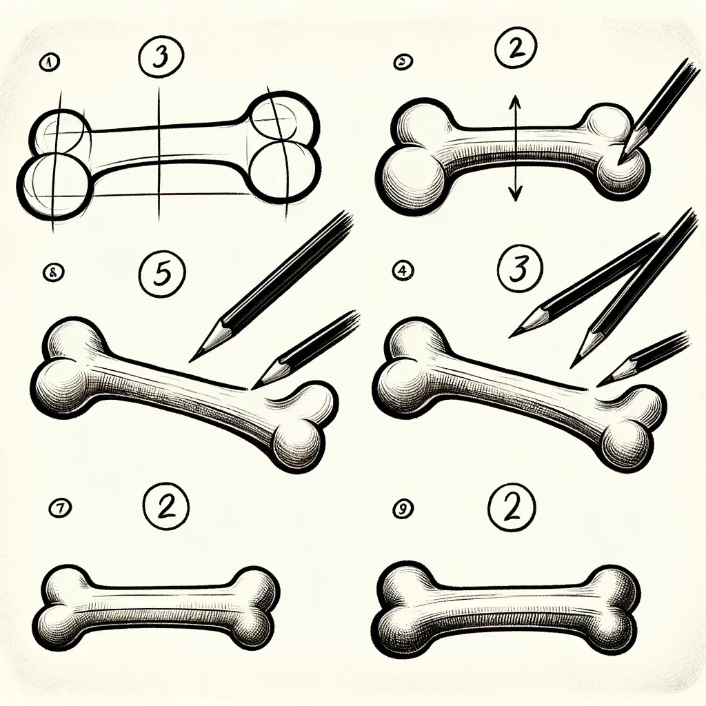 How to Draw a Dog Bone