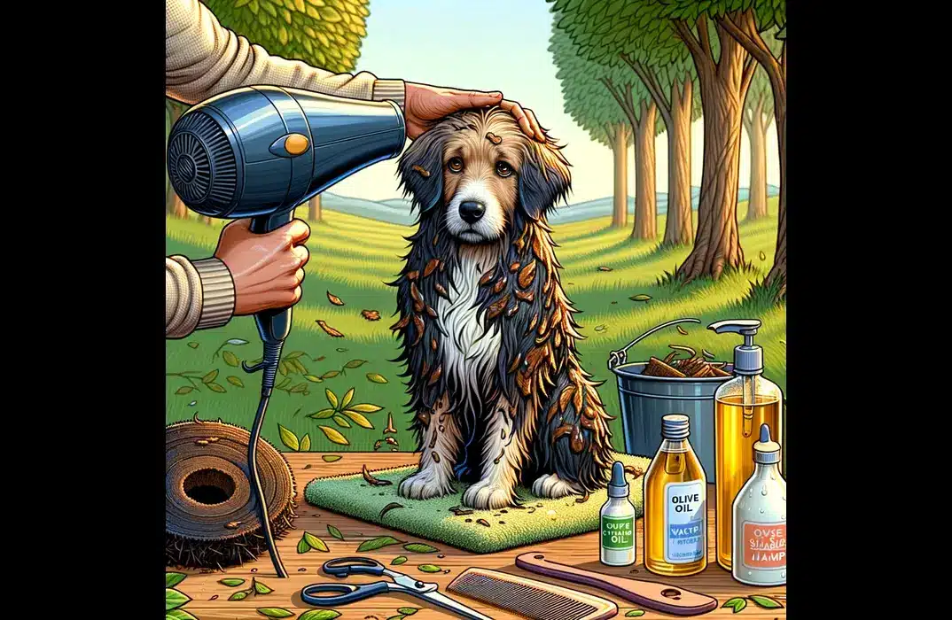 How to Get Sap Out of Dog Fur